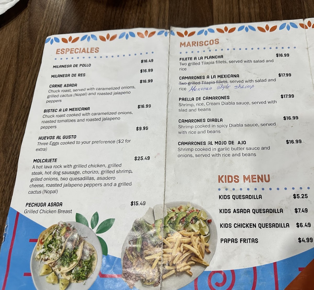 Savory Mexican Restaurant Menu - Image 1