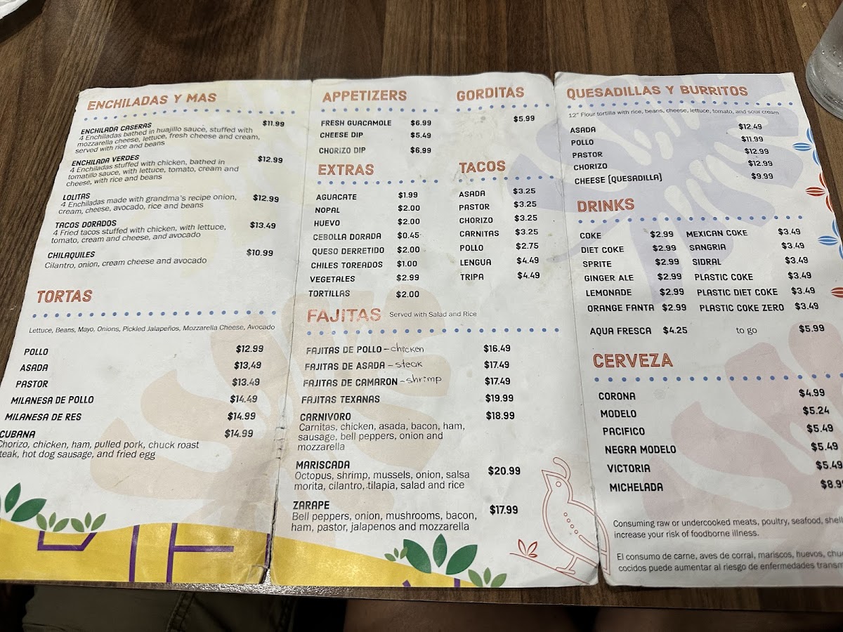 Savory Mexican Restaurant Menu - Image 3